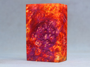 Stabilized Maple Burl Wood Mod Block